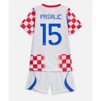 Billige Fotballdrakt Kroatia Mario Pasalic #15 Replika Hjemmedraktsett Barn VM 2026 Kortermet (med bukser)